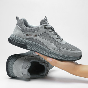 أحذية رياضية جلدية صيفية مسامية للرجال، بنعل مطاطي ممتص للصدمات، أحذية لوح عصرية متعددة الاستخدامات - Product Image 2