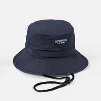 Chapeau Bob de Pêcheur en Nylon Imperméable avec Logo Personnalisé, Protection UV, Large Bord et Cordon, Idéal pour la Randonnée en Extérieur