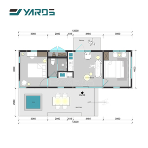 Casa Container Modulare Moderna da 40 Piedi per Resort e Hotel, Casa Minuscola per Glamping all'Aperto in <span class=keywords><strong>Vendita</strong></span> - Product Image 3