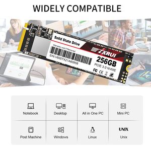 Ổ cứng thể rắn NVMe M.2 256GB 500GB 1TB 2TB NVMe PCIe, ổ cứng SSD M.2 2280 gắn trong cho máy tính để bàn và máy tính xách tay - Product Image 4