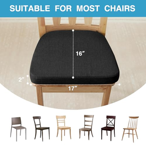 Coussin de siège en mousse à mémoire de forme dense pour les longues heures de tenue assise sur une chaise de bureau ou à domicile - Product Image 3