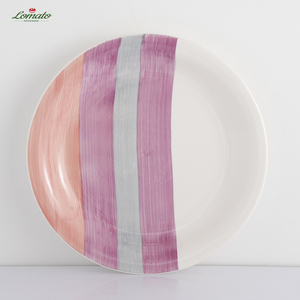 Juego de vajilla de cerámica pintada a mano personalizada ecológica, vajilla de porcelana clásica para banquetes y bufés - Product Image 3