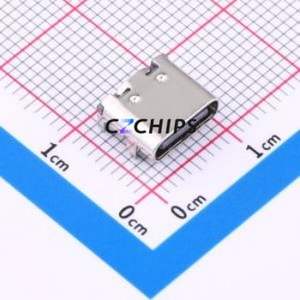 HC-TYPE-C-16P-3M2S USB Connector SMD Connector ( Connector Type: Type-C )( Gender: Female )( Mounting Type: Horizontal Mount ) - Product Image 1