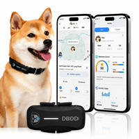 Traceur GPS Avancé pour Chien Suivi 24/7 Portée Illimitée Alertes Géofence Surveillance Santé IA Longue Autonomie Batterie Silicone