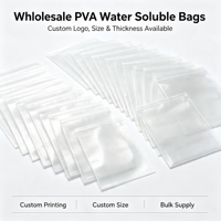 Sac d'étanchéité biodégradable en PVA soluble dans l'eau, taille personnalisée, pochette à appâts dissolvable pour la pêche à la carpe, équipement de pêche à la carpe