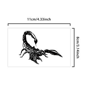 Tatuaje Temporal de Escorpión de Estética Oscura, Tatuaje Semipermanente Resistente al Agua, Dura 2 Semanas, Tatuaje Herbal Realista para Brazo y Cintura - Product Image 2