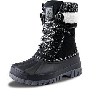 Botas de Nieve Impermeables para Mujer FOXA, Forradas de Felpa, Aisladas para Clima Frío - Product Image 1