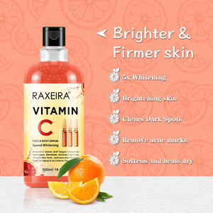 Serum Vitamin C 500ml Label Pribadi Grosir dengan Efek Menenangkan, Melembapkan, dan Mencerahkan Cocok untuk semua jenis kulit - Product Image 3