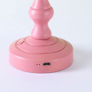 Lampe de bureau en acier inoxydable pour dortoir d'étudiant, style lotus rétro, veilleuse durable et portable, décoration de chambre - Product Image 3