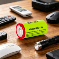 Batterie primaire ER26500M au lithium 3,6 V 2500 mA à décharge pulsée 6500 mAh