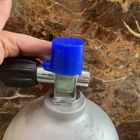 Bouchon anti-poussière fileté pour valve de bouteille de plongée haute pression, en aluminium, acier et caoutchouc, pour applications de plongée