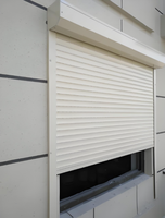 Persianas Enrollables Automáticas Modernas de Aleación de Aluminio para Hoteles, Resistentes a Huracanes, Ecológicas, Duraderas, de Apertura Vertical para Ventanas de Viviendas