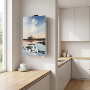 Chauffe-eau instantané mural en verre 6L populaire, sans réservoir, au gaz naturel ou GPL, pour camping-car, extérieur et maison - Product Image 1
