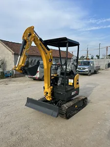 Mini-excavatrice sur chenilles Shantui SE17SR d'occasion, pelle compacte de 1,8 tonne, équipement de construction - Product Image 2