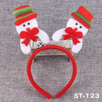 Serre-têtes de Noël Père Noël Bonhomme de neige Élan avec bois de cerf et clochettes, Décorations de Noël, Décorations de fête