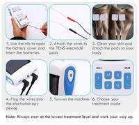 Stimulateur musculaire Chattanooga Tens AB EMS Tens Unit 7000, ceinture de massage pour application corporelle