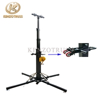 Soporte de Acero Negro para Iluminación Exterior, Soporte para Altavoces Line Array