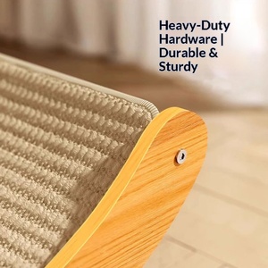 Rascador para Gatos de Sisal, Estilo Moderno, Duradero, Antideslizante, Cama Integrada Grande, Protege el Sofá de Arañazos - Product Image 2