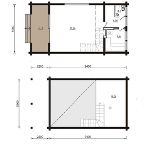 Kit de Cabaña de Madera Prefabricada - Villa Ecológica de Madera de Pino para Resort/Jardín/Vivienda Familiar - Product Image 5