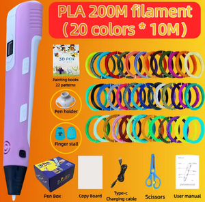 Penna 3D per Bambini, Penna da <span class=keywords><strong>Disegno</strong></span> 3D con Ricarica USB e Ricariche di Filamento, Set Penna 3D Sicuro ed Educativo per Principianti - Product Image 5