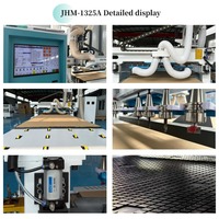 Máquina CNC de Anidamiento Lineal ATC 1325 con Certificación CE, 12 Herramientas, Estación Única, Router para Madera para Trabajos de Carpintería