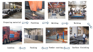 Công nghiệp tùy chỉnh nhiệm vụ nặng nề kệ kim loại & thép giá tự lưu trữ & kho sử dụng Stackable Kệ Pallet - Product Image 3