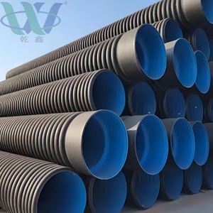Tubo <span class=keywords><strong>corrugado</strong></span> <span class=keywords><strong>de</strong></span> doble pared <span class=keywords><strong>de</strong></span> HDPE ligero y flexible <span class=keywords><strong>de</strong></span> <span class=keywords><strong>alta</strong></span> presión <span class=keywords><strong>de</strong></span> 600mm <span class=keywords><strong>Polietileno</strong></span> <span class=keywords><strong>de</strong></span> <span class=keywords><strong>alta</strong></span> <span class=keywords><strong>densidad</strong></span> para tratamiento <span class=keywords><strong>de</strong></span> aguas residuales - Product Image 1