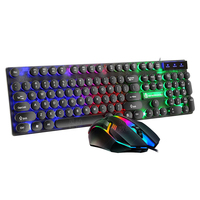 Combinaisons clavier et souris pour joueurs, clavier mécanique 104 touches et souris, souris et clavier USB filaires