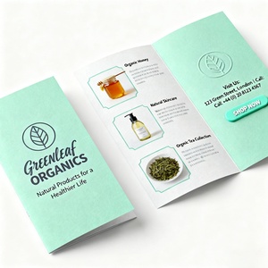 Custom Design Folding <b>Paper</b> User Manual <b>Leaflet</b> Printing Booklet Trifold Flyers Advertising for Business - Product Image 2