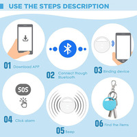 Mini Key Finder Locator Gps Tracker Sans Fil Pet Chat Chien Smart Finder Localisé Tracer Anti-Perdu Dispositif Porte-clés pour Enfants Chat Chien