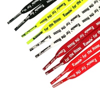 Lacets plats personnalisés en polyester imprimé avec logo pour baskets, marque HengFeng, échantillon gratuit