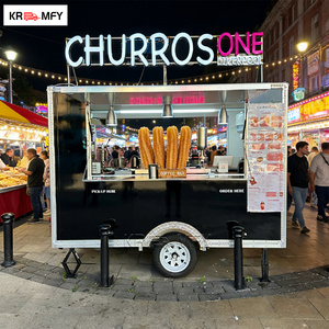 Remolque Cuadrado para Helados con Certificación CE, Equipado con Máquina de Helado Suave para Uso Comercial, Cocina Móvil de Calle para Postres - Product Image 4