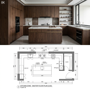 Progettazione Professionale CE di Layout Domestici, Design Grafico per Soggiorno in Stile Postmoderno, Personalizzazione OEM ODM per Casa, Design <span class=keywords><strong>3D</strong></span> - Product Image 4