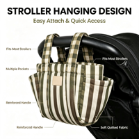 Sac de rangement pour poussette, organisateur d'accessoires pour bébé léger et personnalisé en usine