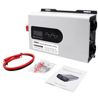 Convertisseur de puissance à onde sinusoïdale pure HOULI 10000W Peak, 12V 24V 48V DC vers AC 220V, hors réseau, pour la maison, alimentation solaire de secours