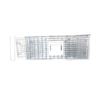 Piège à ratons laveurs en métal pliable de 31 pouces, cage pour opossum et chat sauvage