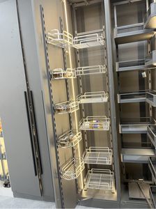 Cajón Metálico Delgado para Cocina, Caja Metálica Funcional para Cocina, Organizador de Despensa Alto, Cesta de Almacenamiento con Cierre Suave, Tipo Plano - Product Image 5