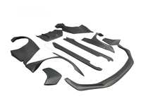 Kit de carrocería ancha Rocket Bunny de fibra de resina para Lexus RCF (modelos 2014-2018), con alerón delantero, difusor trasero, faldones laterales y guardabarros.