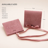 Pochette cadeau en velours personnalisée sac enveloppe en daim emballage de bijoux pour pochette de sac à bijoux
