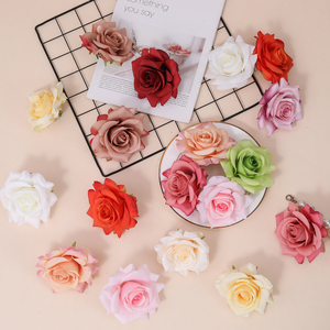 Fleur artificielle haut de gamme de style coréen, rose hibiscus en soie, faite à la main, de haute qualité, pour mariage ou salon - Product Image 1