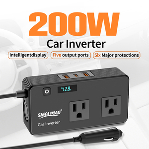Mini Inversor de Corriente de Alta Potencia de CC a CA de 400 W Pico, Convertidor de Corriente para Automóvil de 12 V a 110 V 220 V, Adaptador para Computadora Portátil - Product Image 2
