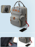 Sac à Langer Maman Tendance Imperméable Best-Seller sur le Marché Américain, Sac à Dos de Voyage Multifonctionnel avec Moustiquaire Intégrée