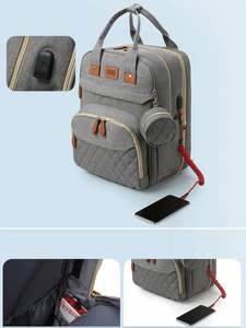 Mochila Multifuncional de Viagem Impermeável para Mães, Tipo Bolsa Berço para Fraldas, com Mosquiteiro, Sucesso de Vendas no Mercado Americano - Product Image 4