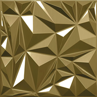 Panneaux muraux 3D PVC 50*50cm Décor texturé coloré pour bureau à domicile et hôtel Panneau étanche pour murs et plafonds d'appartement