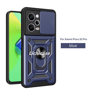 Lichicase Heavy Duty Kickstand Armor anti Drop Hard Cover para Xiaomi Poco X5 Pro 5G Lens Protection Case - Product Image 4