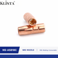 Buse de soudage MIG en cuivre NS-A5818C AccuLock S Series, buse de protection thermique, accessoires de soudage MIG résistants à la chaleur