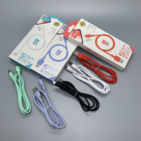 Câble de données USB vers micro-données TPE 3A 1M à rayures pour appareils IOS Chargement rapide 3A avec blindage tresse pour ordinateurs