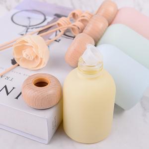 Bền trang trí nội thất sậy khuếch tán thiết lập với nắp gỗ lâu dài dầu thơm tự làm hương thơm tính năng hình dạng lỏng - Product Image 5