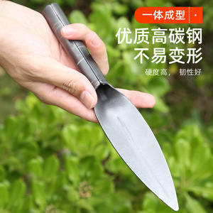 Willow Leaf Shaped Steel Garden Trowel Carbon Steel Ergonomic Handle For Digging Planting - Product Image 2