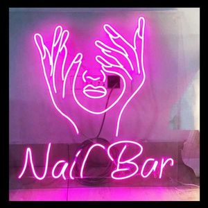Letrero de Neón LED Personalizado del Fabricante, Letrero de Neón LED con Diseño de Uñas, Letrero de Neón LED con Diseño de Bienvenida a la Selva, Decoración de Pared para Fiestas, Letrero de Neón Personalizado - Product Image 5